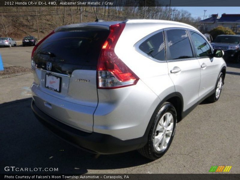Alabaster Silver Metallic / Gray 2012 Honda CR-V EX-L 4WD