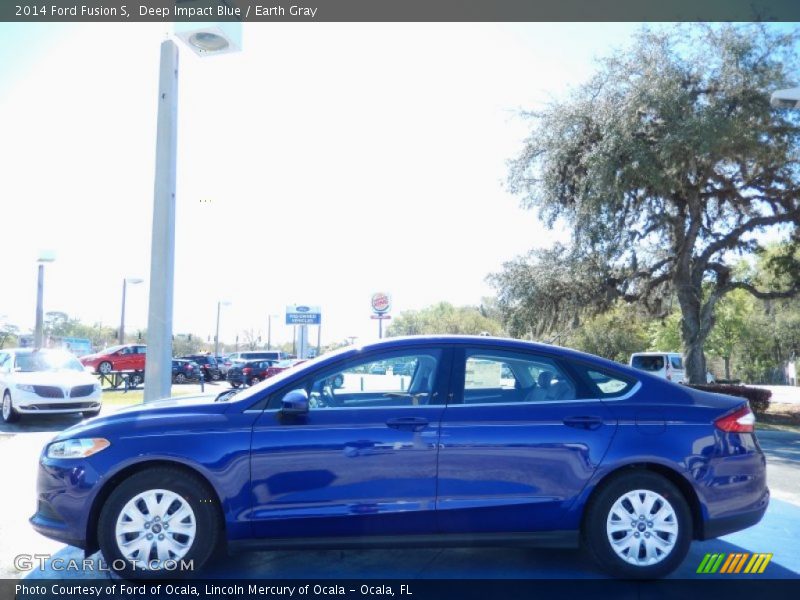  2014 Fusion S Deep Impact Blue