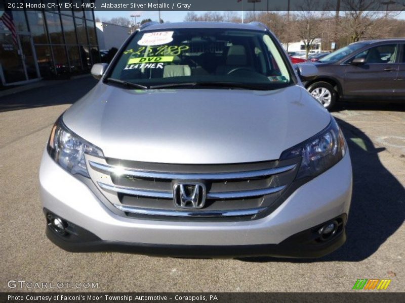 Alabaster Silver Metallic / Gray 2012 Honda CR-V EX-L 4WD