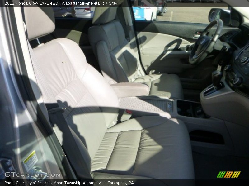 Alabaster Silver Metallic / Gray 2012 Honda CR-V EX-L 4WD