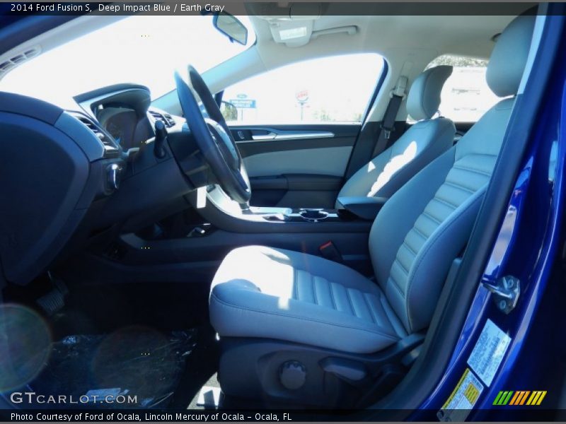 Deep Impact Blue / Earth Gray 2014 Ford Fusion S