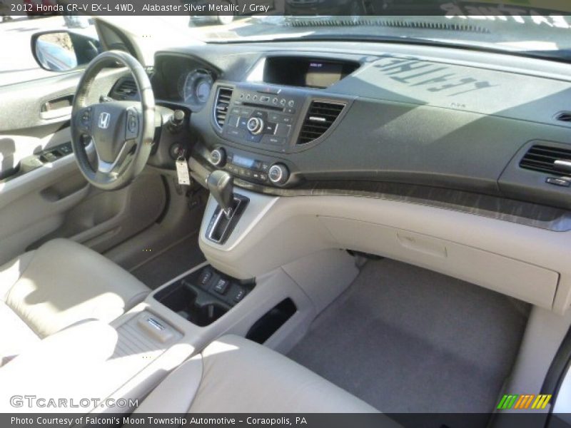 Alabaster Silver Metallic / Gray 2012 Honda CR-V EX-L 4WD