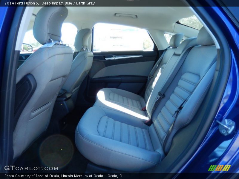 Deep Impact Blue / Earth Gray 2014 Ford Fusion S