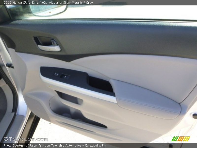 Alabaster Silver Metallic / Gray 2012 Honda CR-V EX-L 4WD