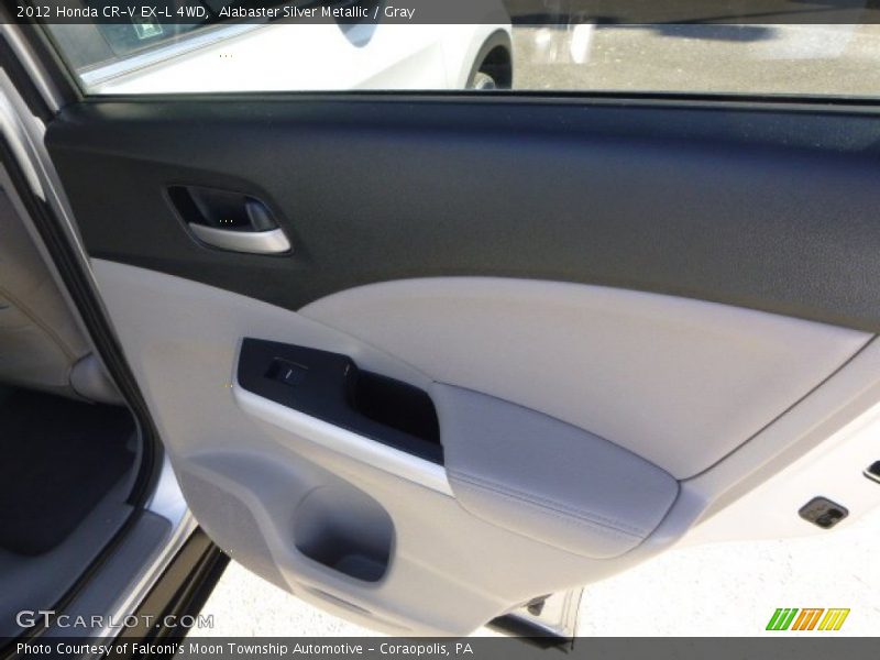 Alabaster Silver Metallic / Gray 2012 Honda CR-V EX-L 4WD