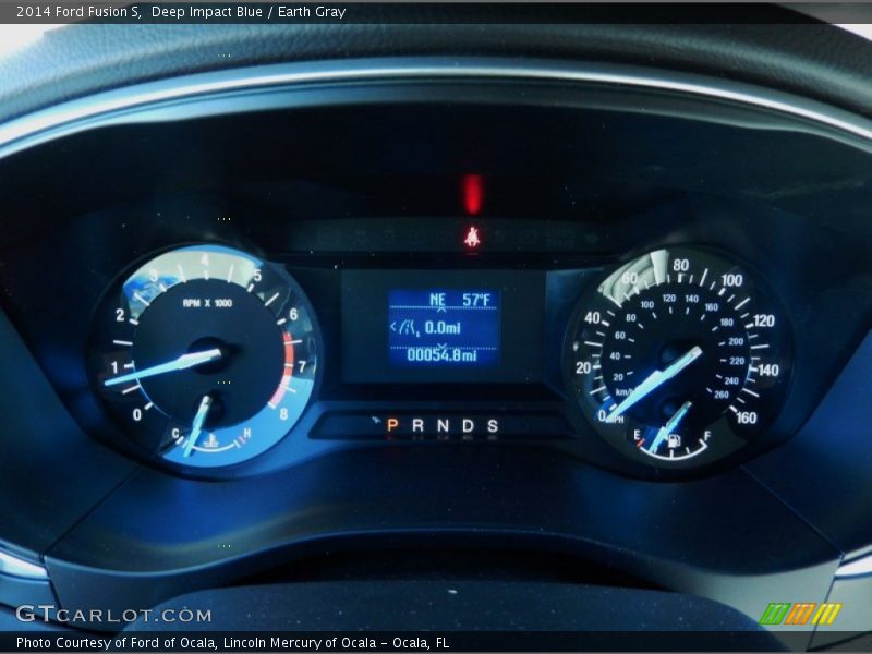 Deep Impact Blue / Earth Gray 2014 Ford Fusion S