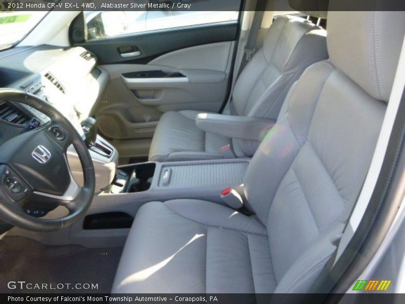 Alabaster Silver Metallic / Gray 2012 Honda CR-V EX-L 4WD