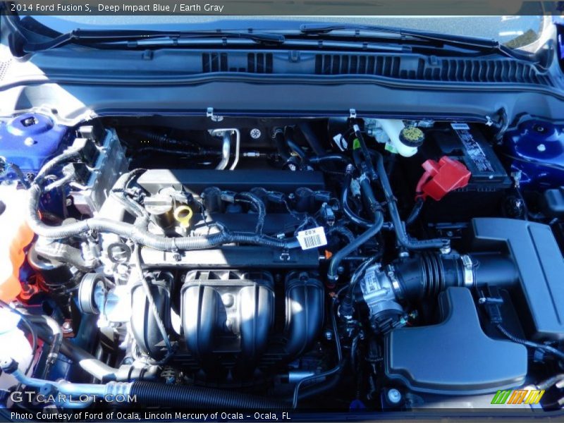 Deep Impact Blue / Earth Gray 2014 Ford Fusion S