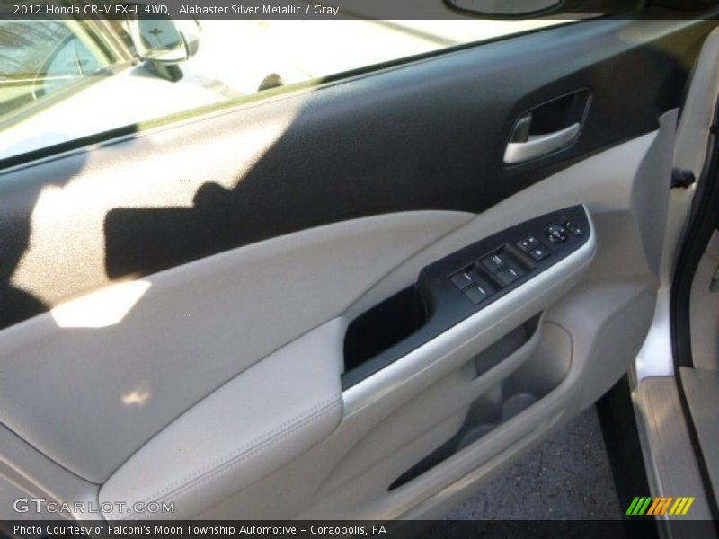 Alabaster Silver Metallic / Gray 2012 Honda CR-V EX-L 4WD