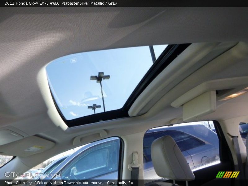 Alabaster Silver Metallic / Gray 2012 Honda CR-V EX-L 4WD