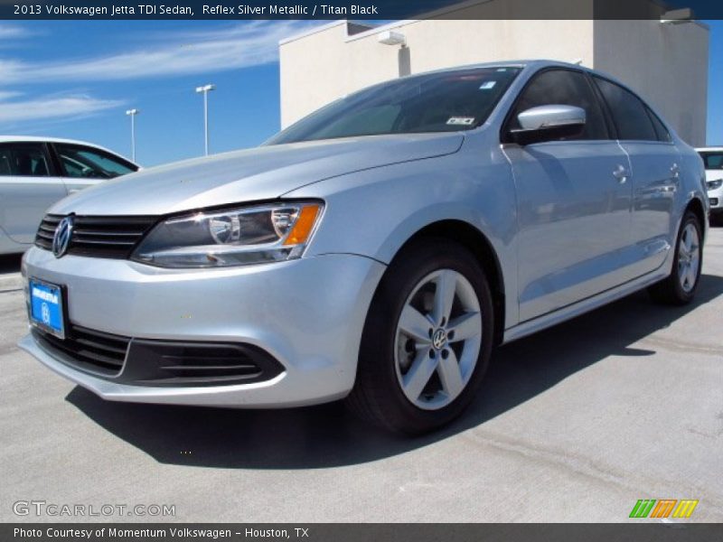 Reflex Silver Metallic / Titan Black 2013 Volkswagen Jetta TDI Sedan