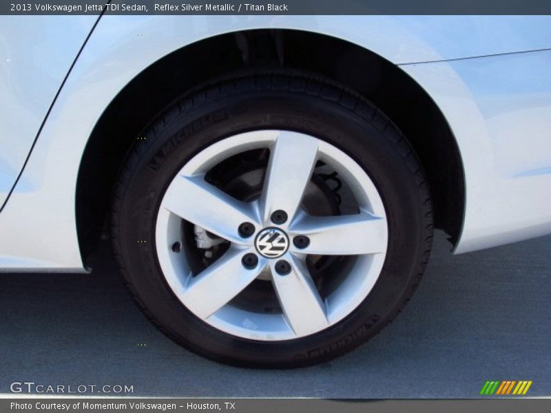 Reflex Silver Metallic / Titan Black 2013 Volkswagen Jetta TDI Sedan