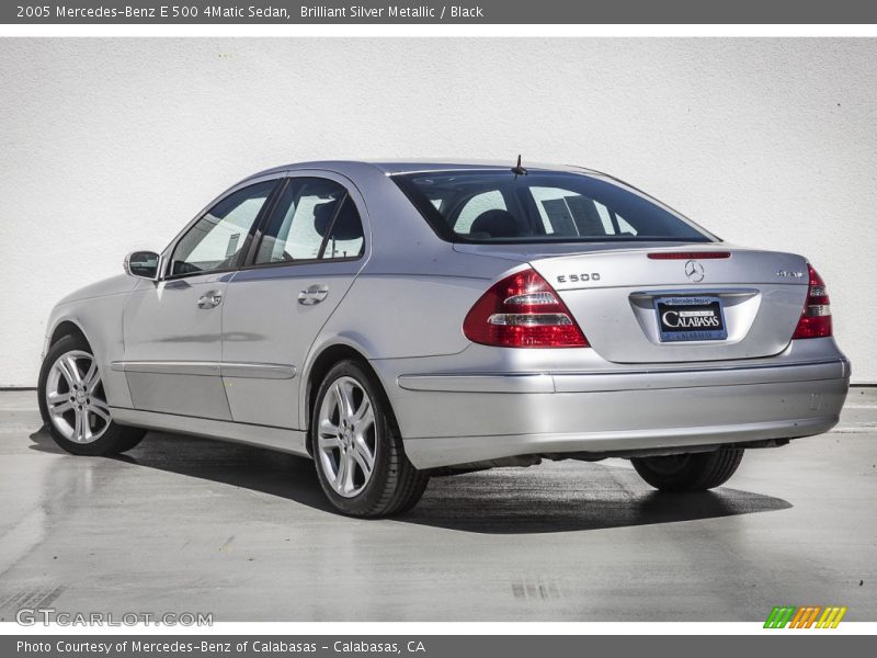 Brilliant Silver Metallic / Black 2005 Mercedes-Benz E 500 4Matic Sedan