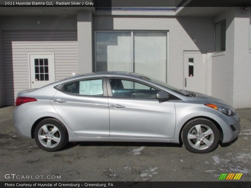 Radiant Silver / Gray 2011 Hyundai Elantra GLS