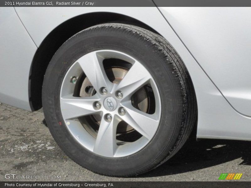 Radiant Silver / Gray 2011 Hyundai Elantra GLS