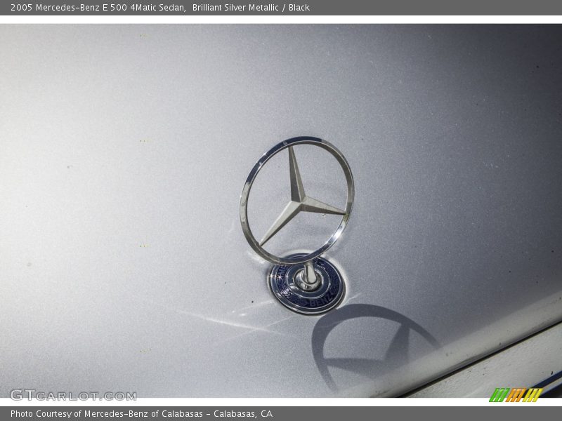 Brilliant Silver Metallic / Black 2005 Mercedes-Benz E 500 4Matic Sedan