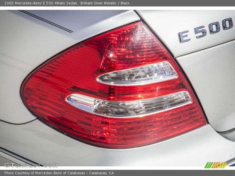 Brilliant Silver Metallic / Black 2005 Mercedes-Benz E 500 4Matic Sedan