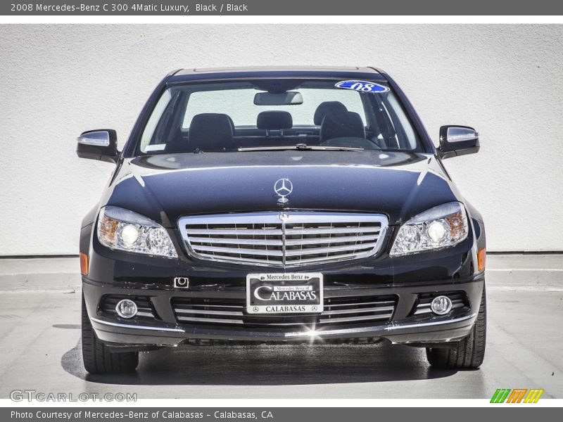 Black / Black 2008 Mercedes-Benz C 300 4Matic Luxury