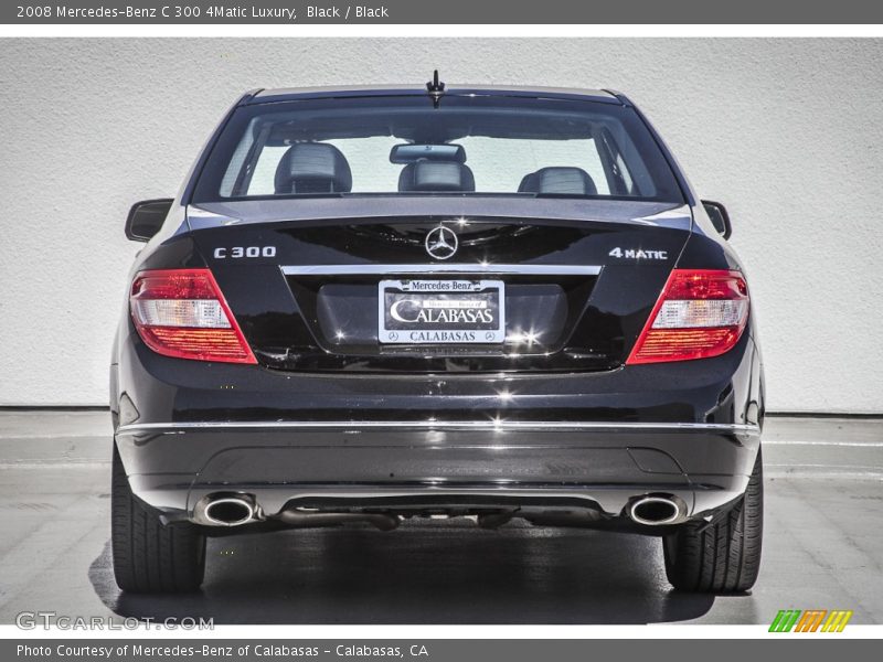 Black / Black 2008 Mercedes-Benz C 300 4Matic Luxury