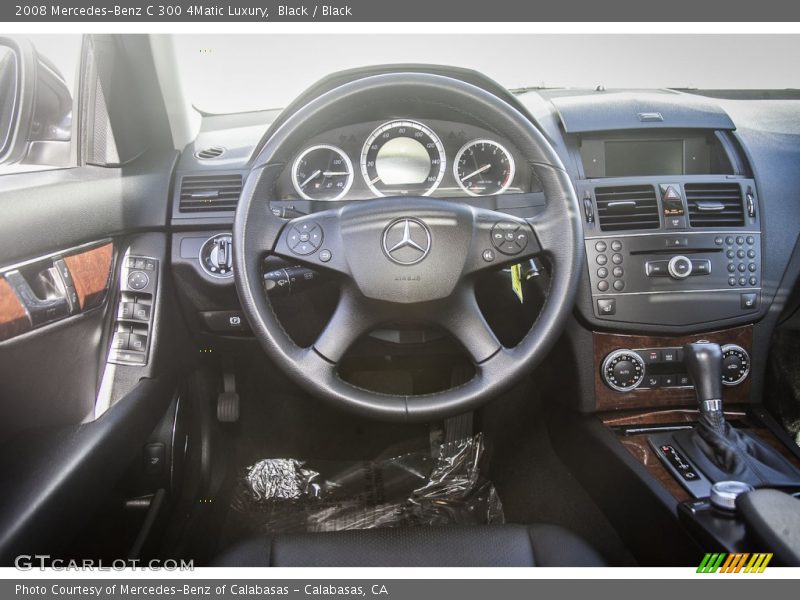 Black / Black 2008 Mercedes-Benz C 300 4Matic Luxury