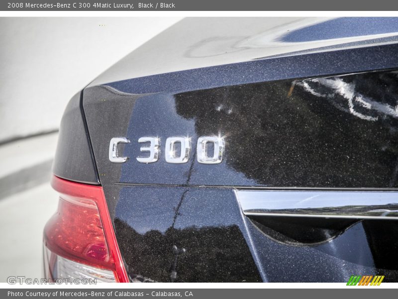 Black / Black 2008 Mercedes-Benz C 300 4Matic Luxury
