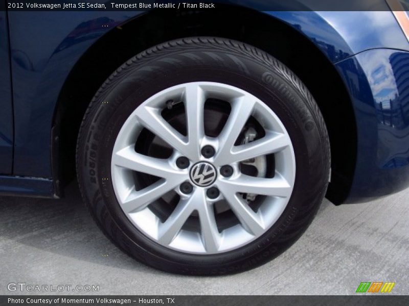 Tempest Blue Metallic / Titan Black 2012 Volkswagen Jetta SE Sedan
