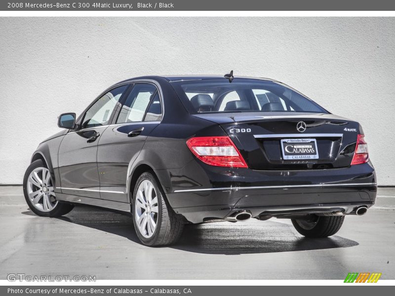 Black / Black 2008 Mercedes-Benz C 300 4Matic Luxury