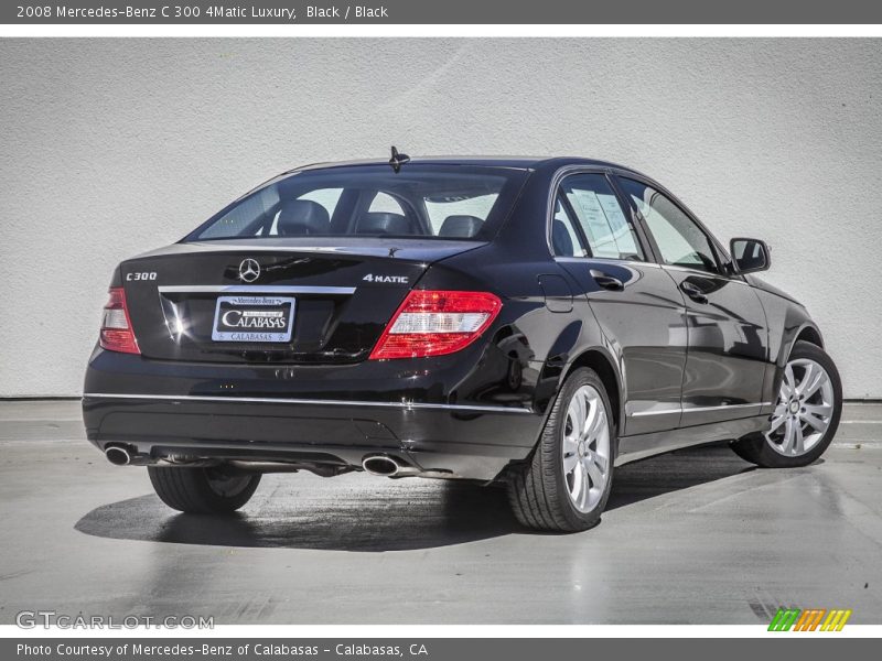 Black / Black 2008 Mercedes-Benz C 300 4Matic Luxury