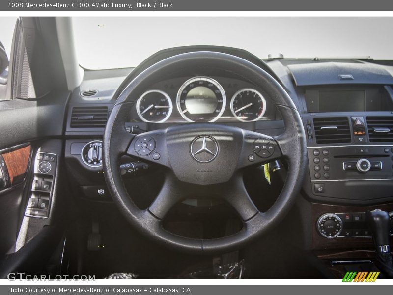 Black / Black 2008 Mercedes-Benz C 300 4Matic Luxury