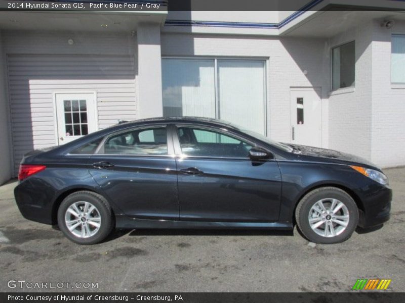 Pacific Blue Pearl / Gray 2014 Hyundai Sonata GLS