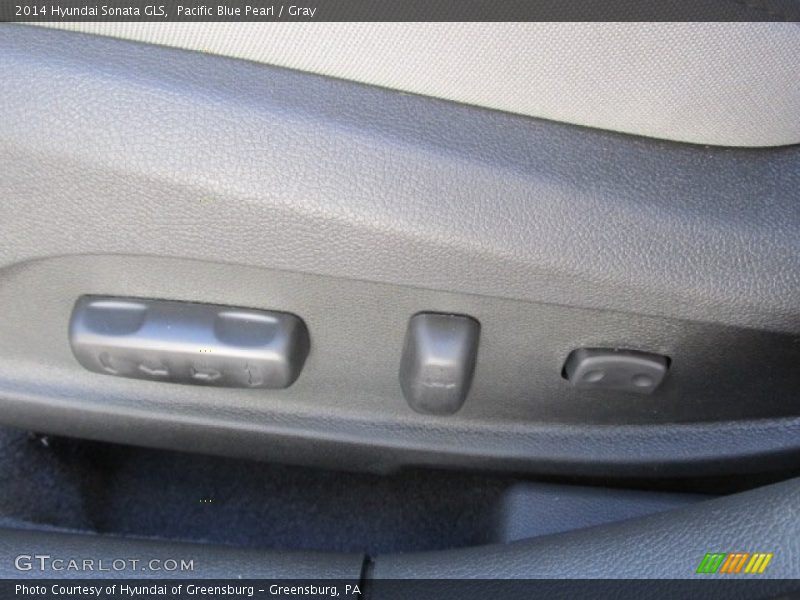 Pacific Blue Pearl / Gray 2014 Hyundai Sonata GLS