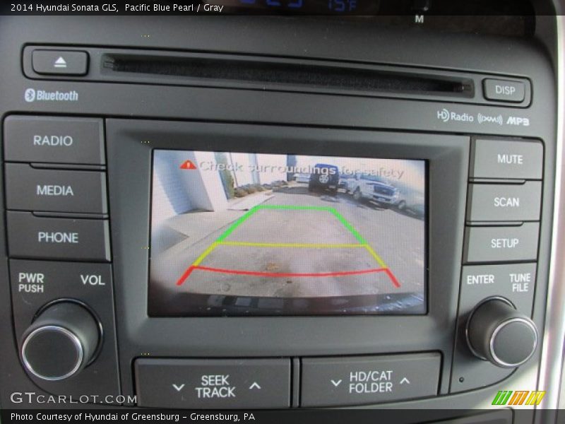 Pacific Blue Pearl / Gray 2014 Hyundai Sonata GLS