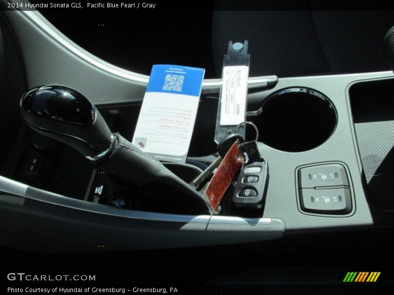 Pacific Blue Pearl / Gray 2014 Hyundai Sonata GLS