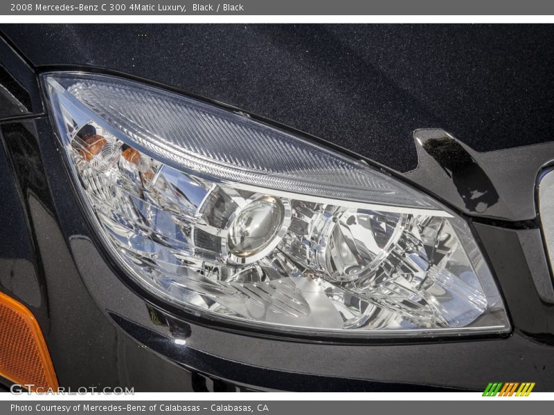 Black / Black 2008 Mercedes-Benz C 300 4Matic Luxury