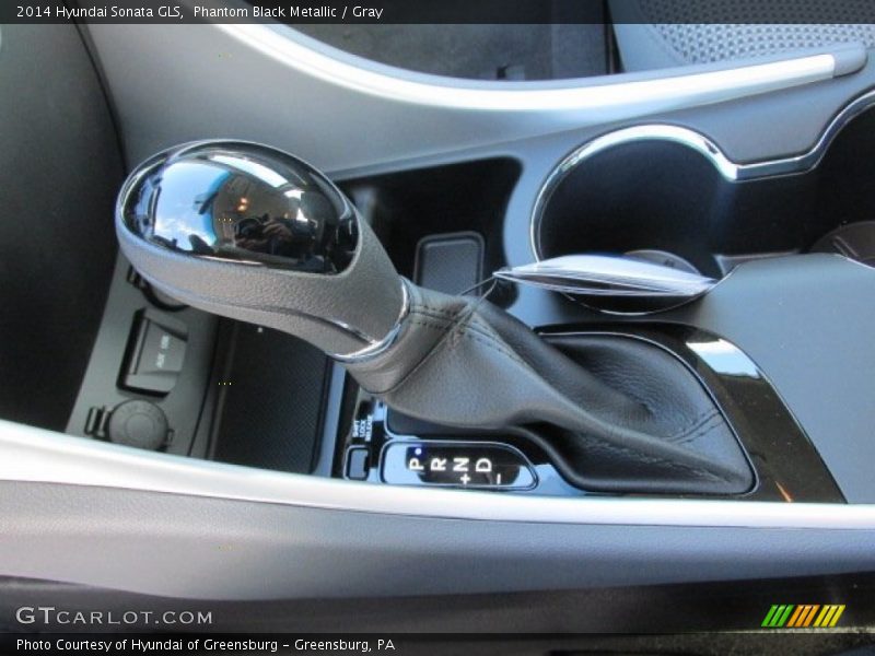 Phantom Black Metallic / Gray 2014 Hyundai Sonata GLS