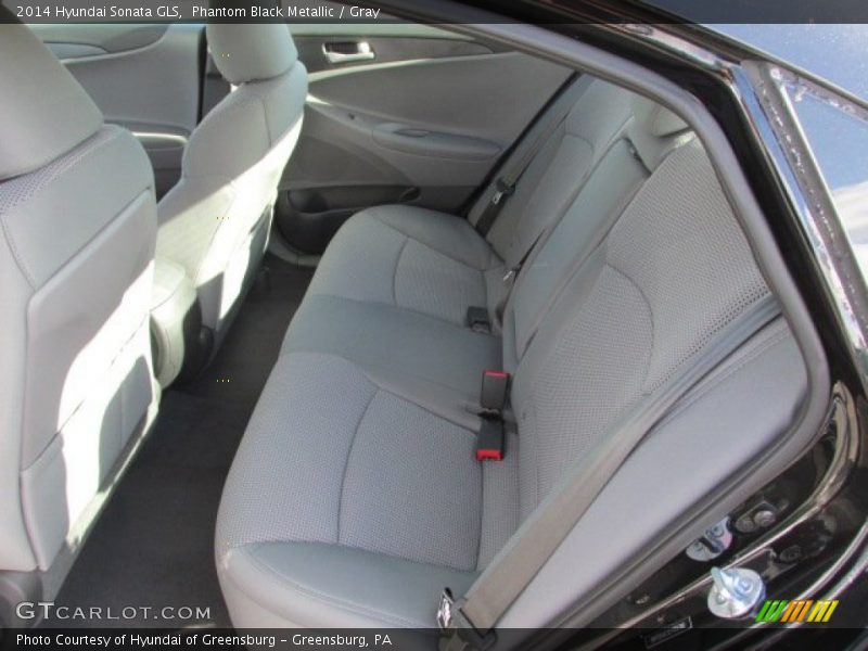 Phantom Black Metallic / Gray 2014 Hyundai Sonata GLS