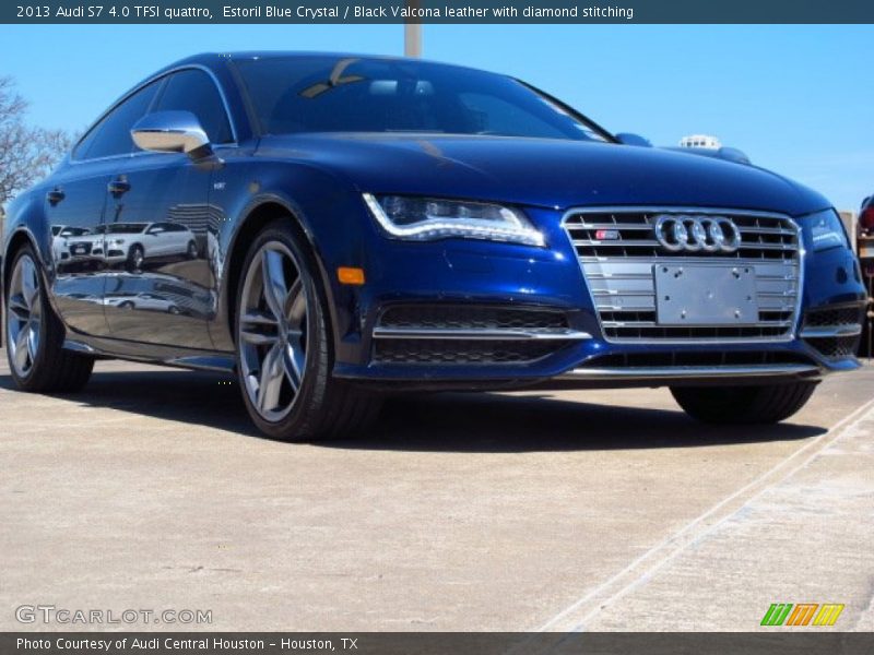 Estoril Blue Crystal / Black Valcona leather with diamond stitching 2013 Audi S7 4.0 TFSI quattro