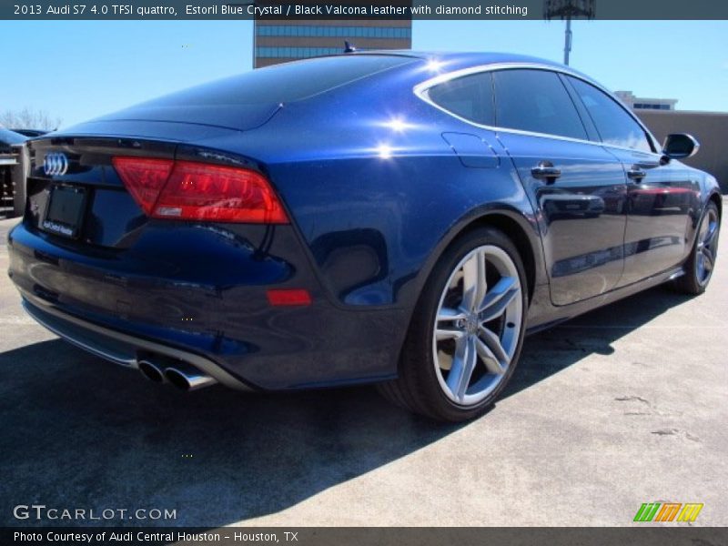 Estoril Blue Crystal / Black Valcona leather with diamond stitching 2013 Audi S7 4.0 TFSI quattro