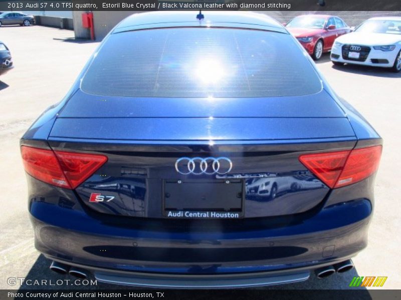 Estoril Blue Crystal / Black Valcona leather with diamond stitching 2013 Audi S7 4.0 TFSI quattro