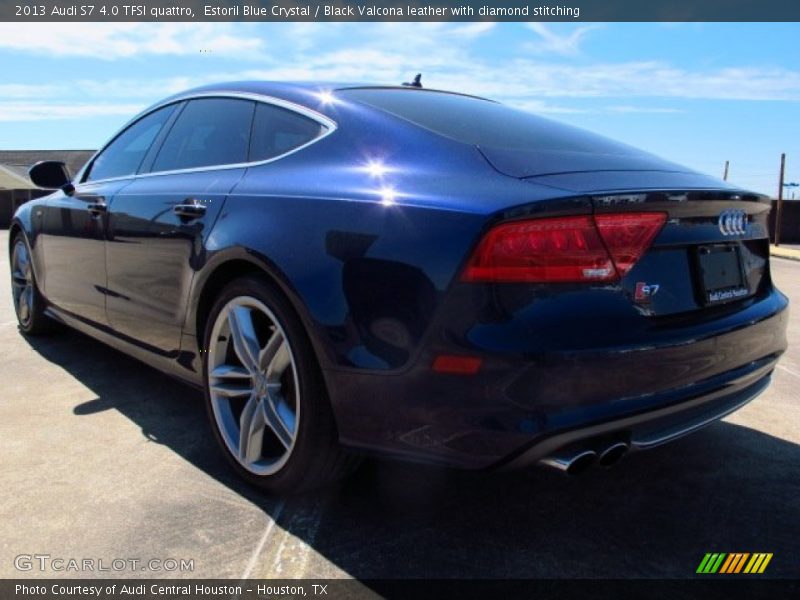 Estoril Blue Crystal / Black Valcona leather with diamond stitching 2013 Audi S7 4.0 TFSI quattro