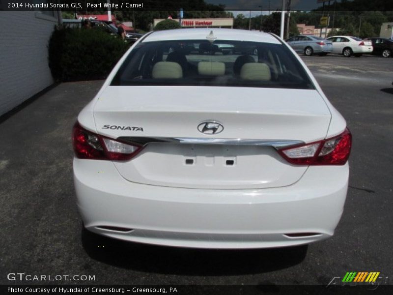Pearl White / Camel 2014 Hyundai Sonata GLS