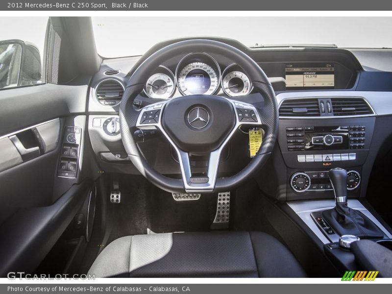 Black / Black 2012 Mercedes-Benz C 250 Sport