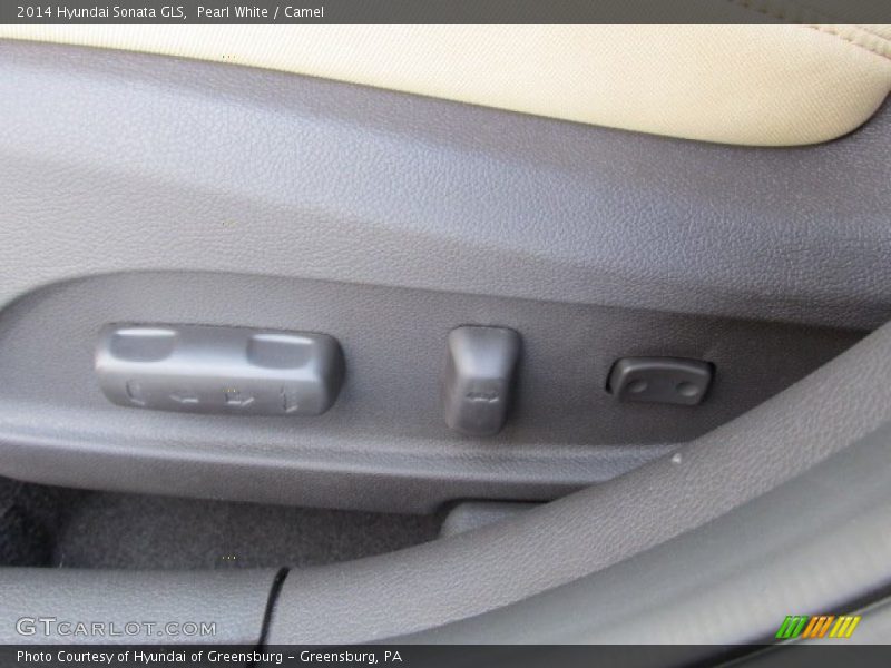 Pearl White / Camel 2014 Hyundai Sonata GLS