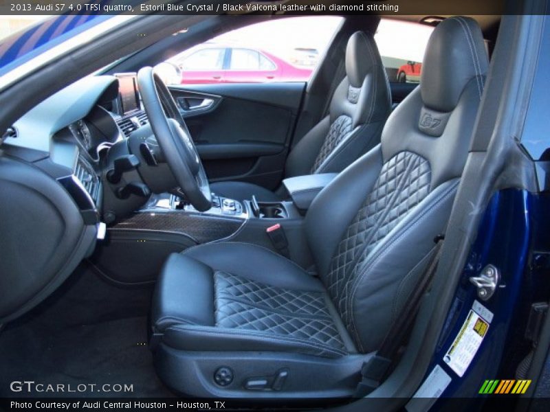  2013 S7 4.0 TFSI quattro Black Valcona leather with diamond stitching Interior