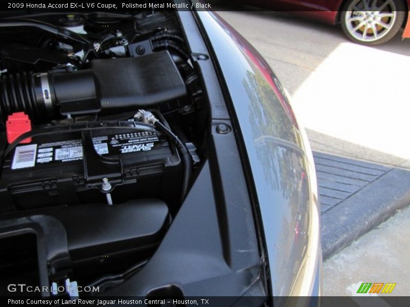 Polished Metal Metallic / Black 2009 Honda Accord EX-L V6 Coupe