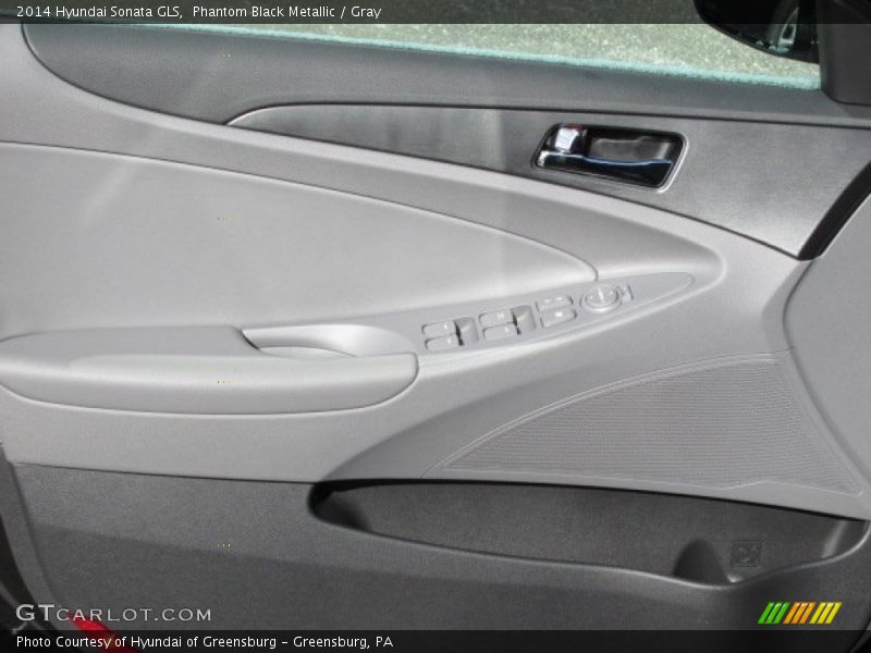 Phantom Black Metallic / Gray 2014 Hyundai Sonata GLS