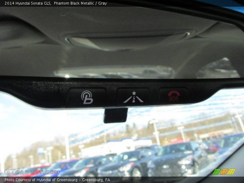 Phantom Black Metallic / Gray 2014 Hyundai Sonata GLS