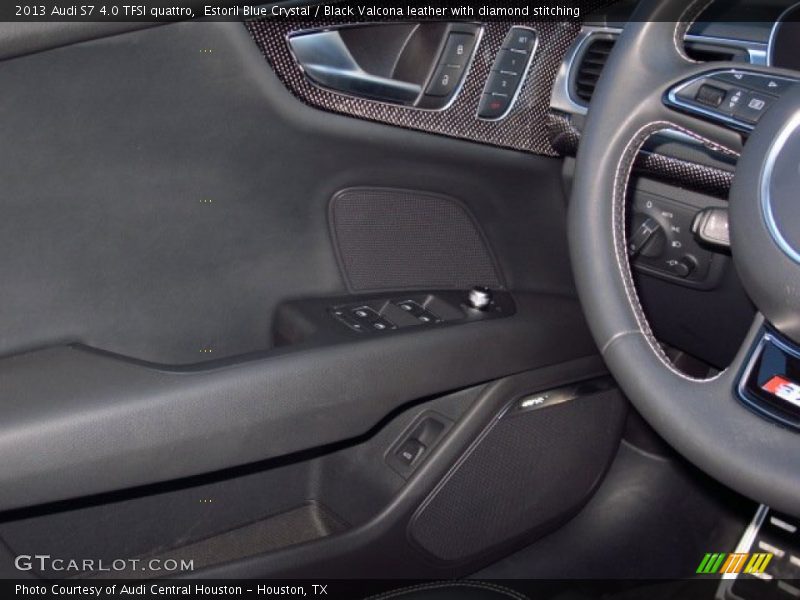 Estoril Blue Crystal / Black Valcona leather with diamond stitching 2013 Audi S7 4.0 TFSI quattro