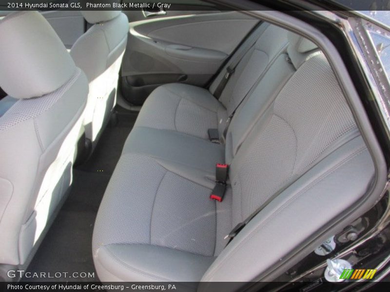 Phantom Black Metallic / Gray 2014 Hyundai Sonata GLS