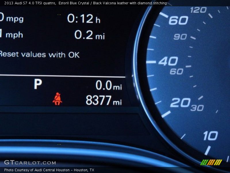 Estoril Blue Crystal / Black Valcona leather with diamond stitching 2013 Audi S7 4.0 TFSI quattro